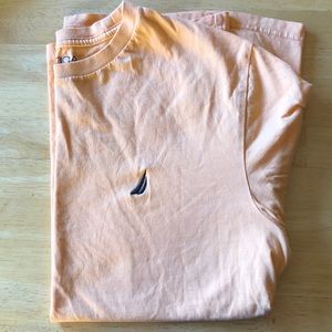Nautica classic fit orange t-shirt